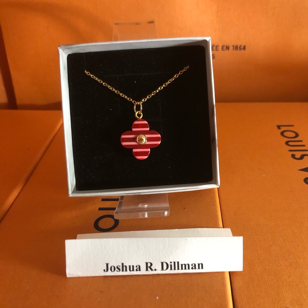 Reworked Louis Vuitton charm necklace